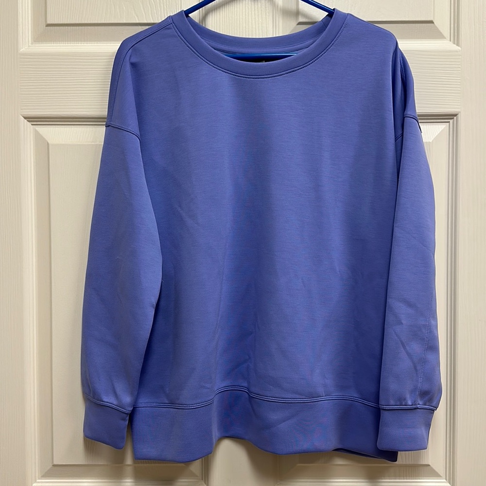 Mondetta large periwinkle long sleeve sweatshirt